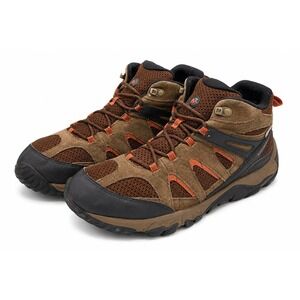 Merrell Waterproof Hiking Trail Shoes Men's 11.5 Brown Suede Leather Trek Lace